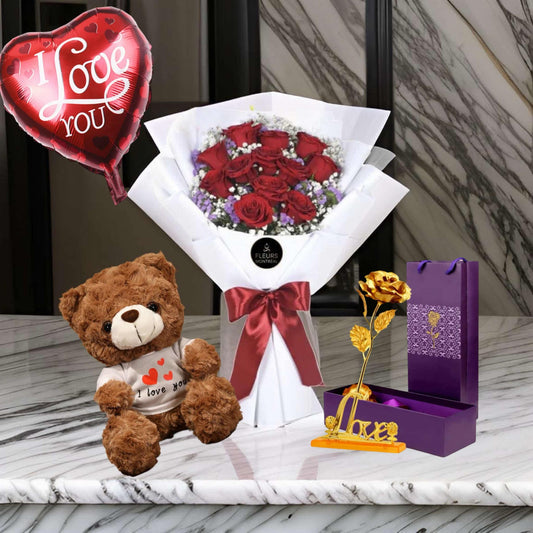 F-3 ( 12 RED ROSES )