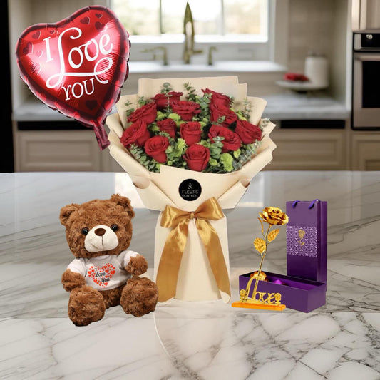 H-3 ( 12 RED ROSES )