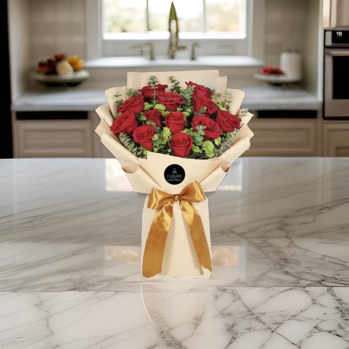 H ( 12 RED ROSES )