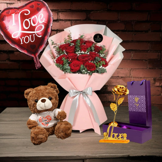 L-3 ( 12 RED ROSES )