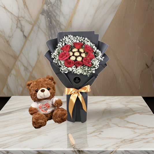 N-1 (8 RED ROSES& FERRERO)