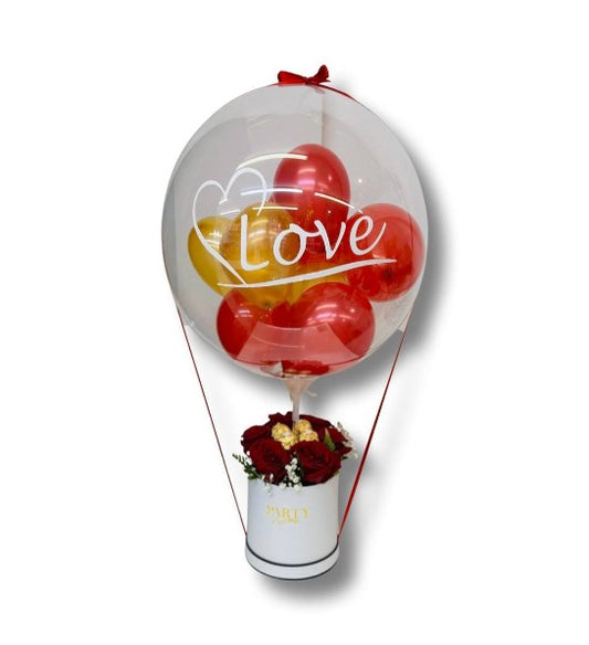 Round box with balloon