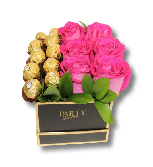 Ferrero et Roses "Boîte moyenne 6 po"