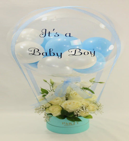 White Flowers Balloon Bouquet | Balloon Bouquet | Party Balloon