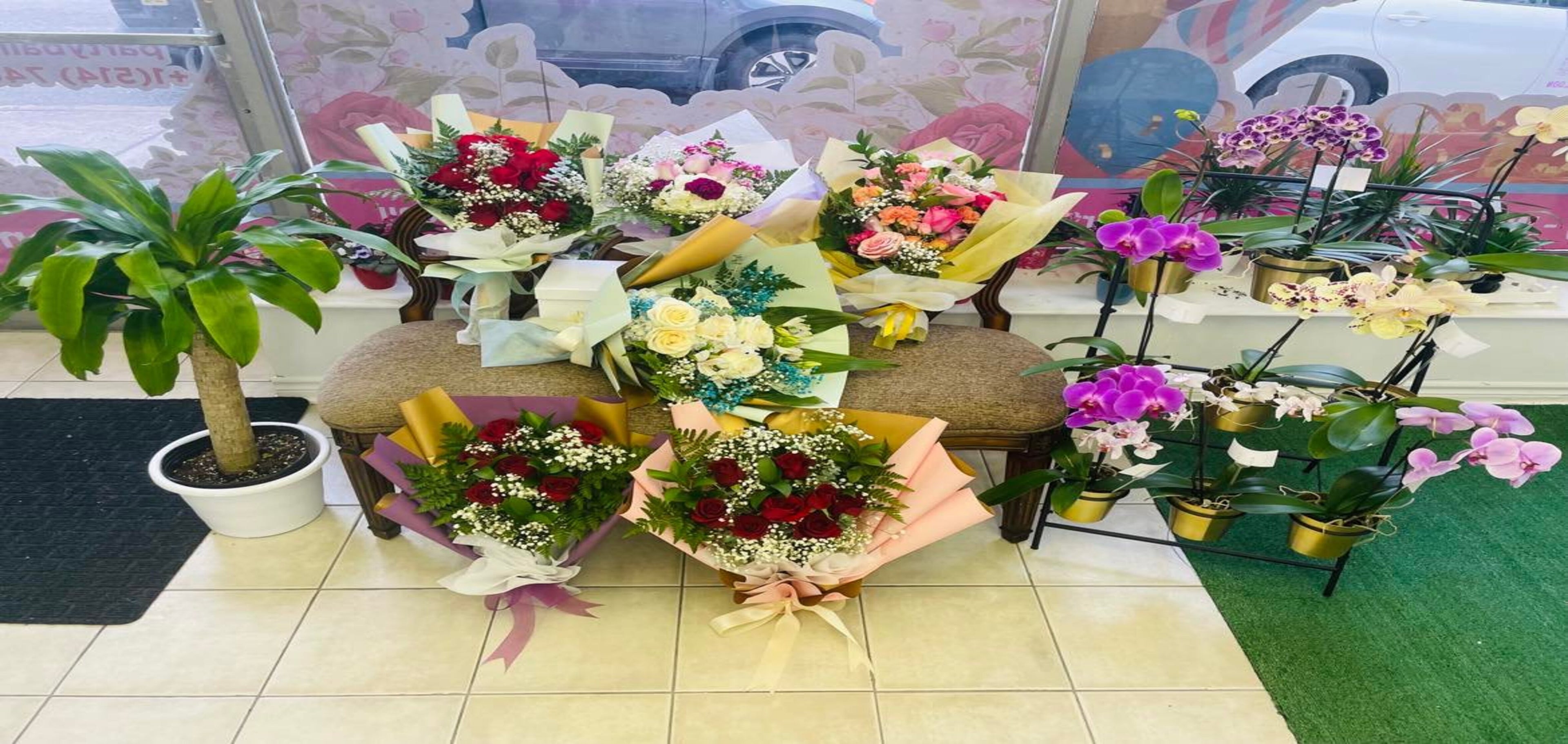 Shop Flowers Party Balloon