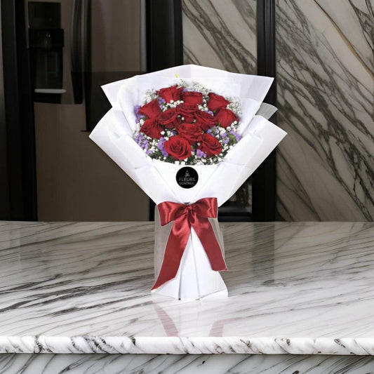 F ( 12 RED ROSES )