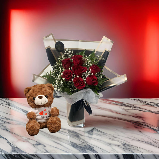 T-1 ( 6 RED ROSES )