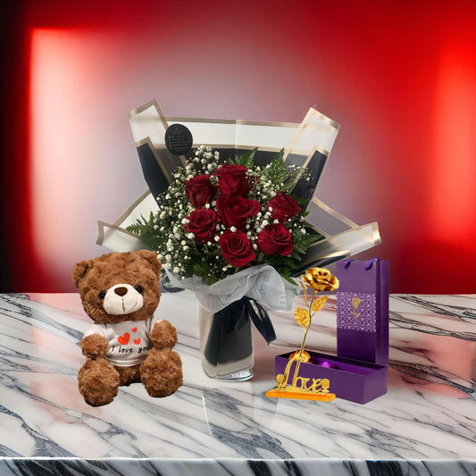 T-2 ( 6 RED ROSES )