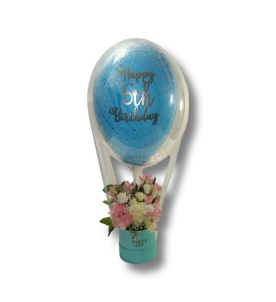 balloon with flowers" Small box 5 in "