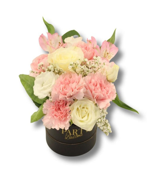 Arrangement rose " Petite boîte 5 po "